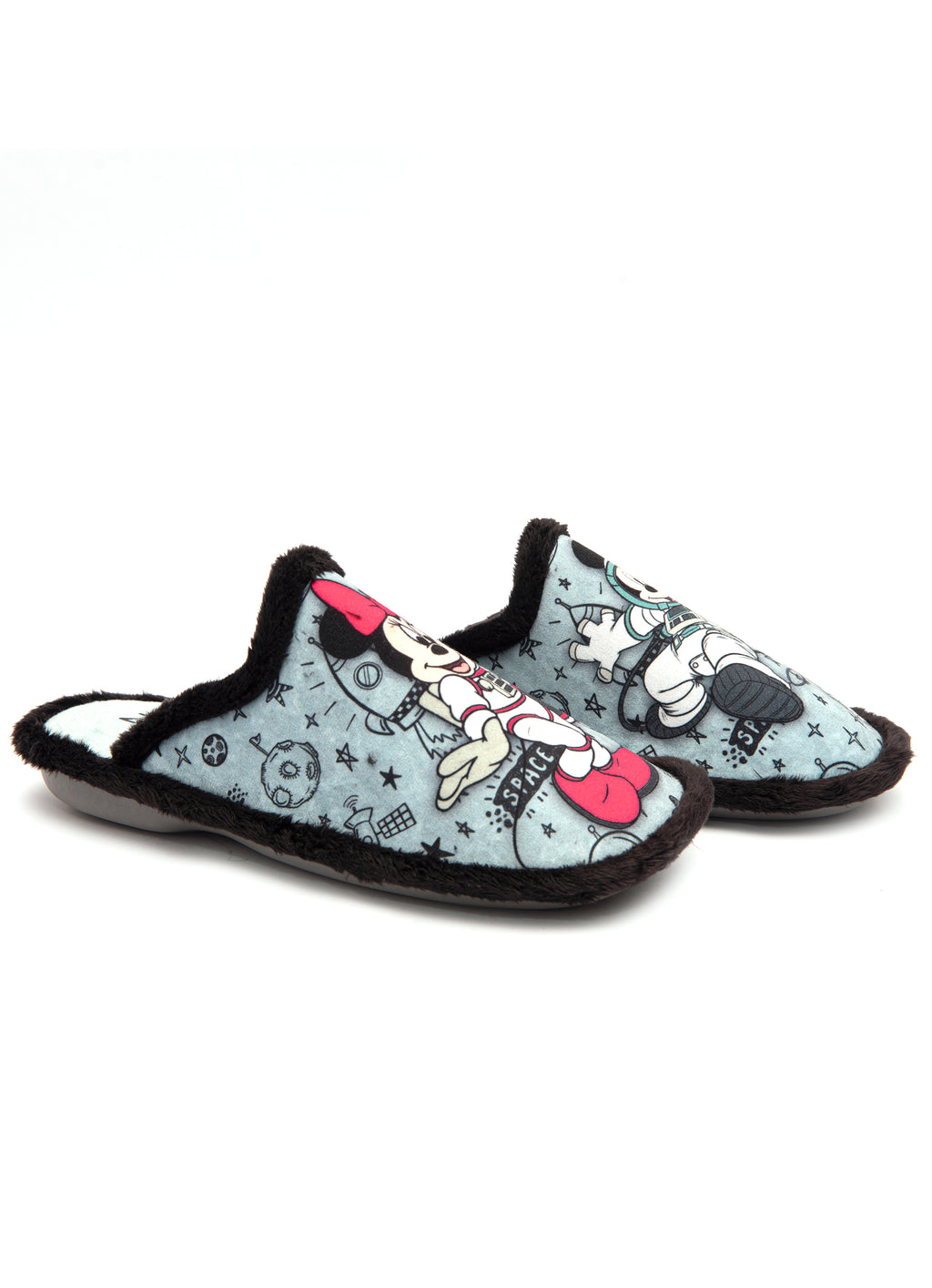 Zapatillas de casa Zel’s– Diseño espacial Minnie & Mickey