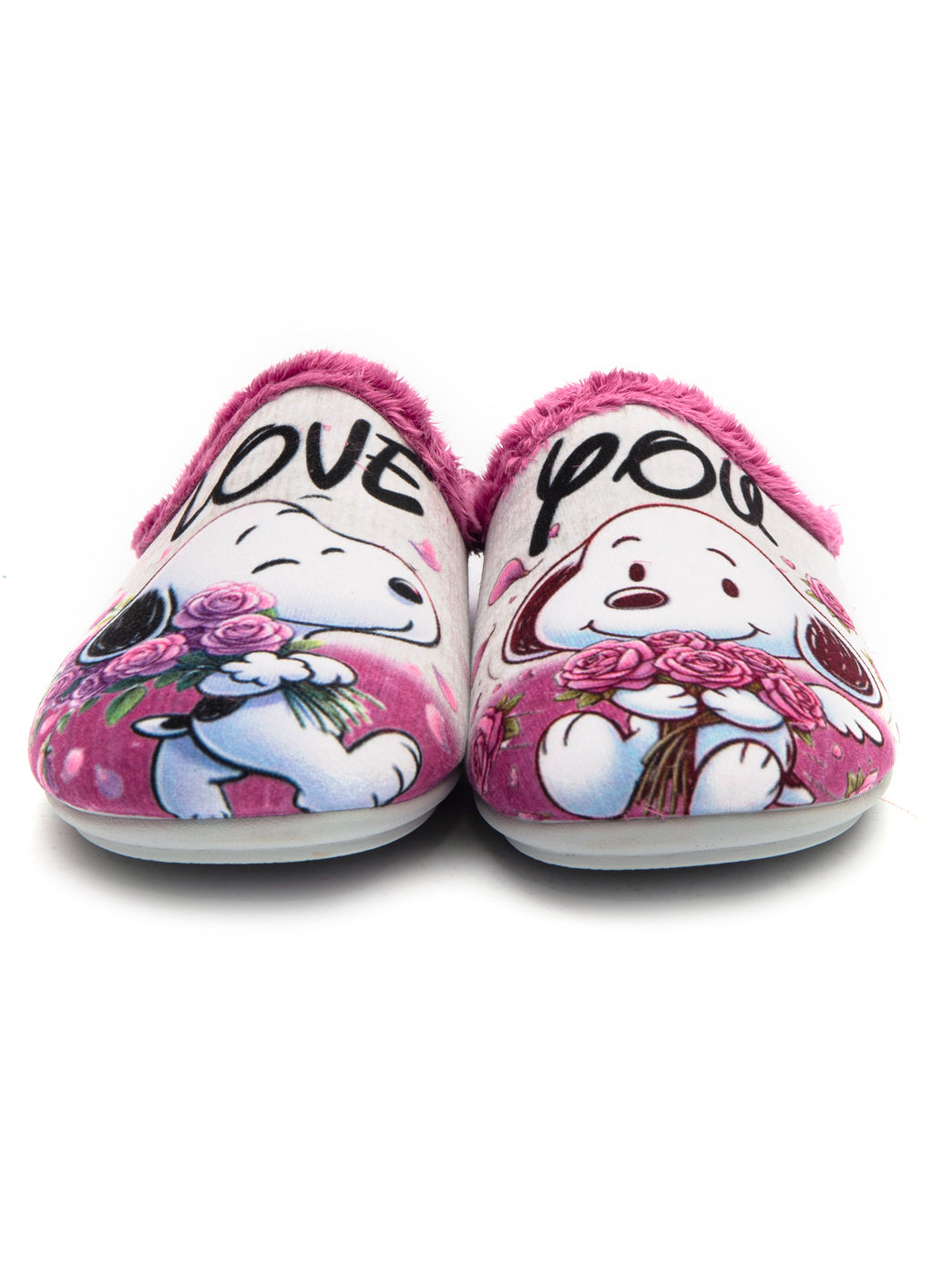 Zapatillas de casa Vulcabichas – Diseño romántico animado “Love You”