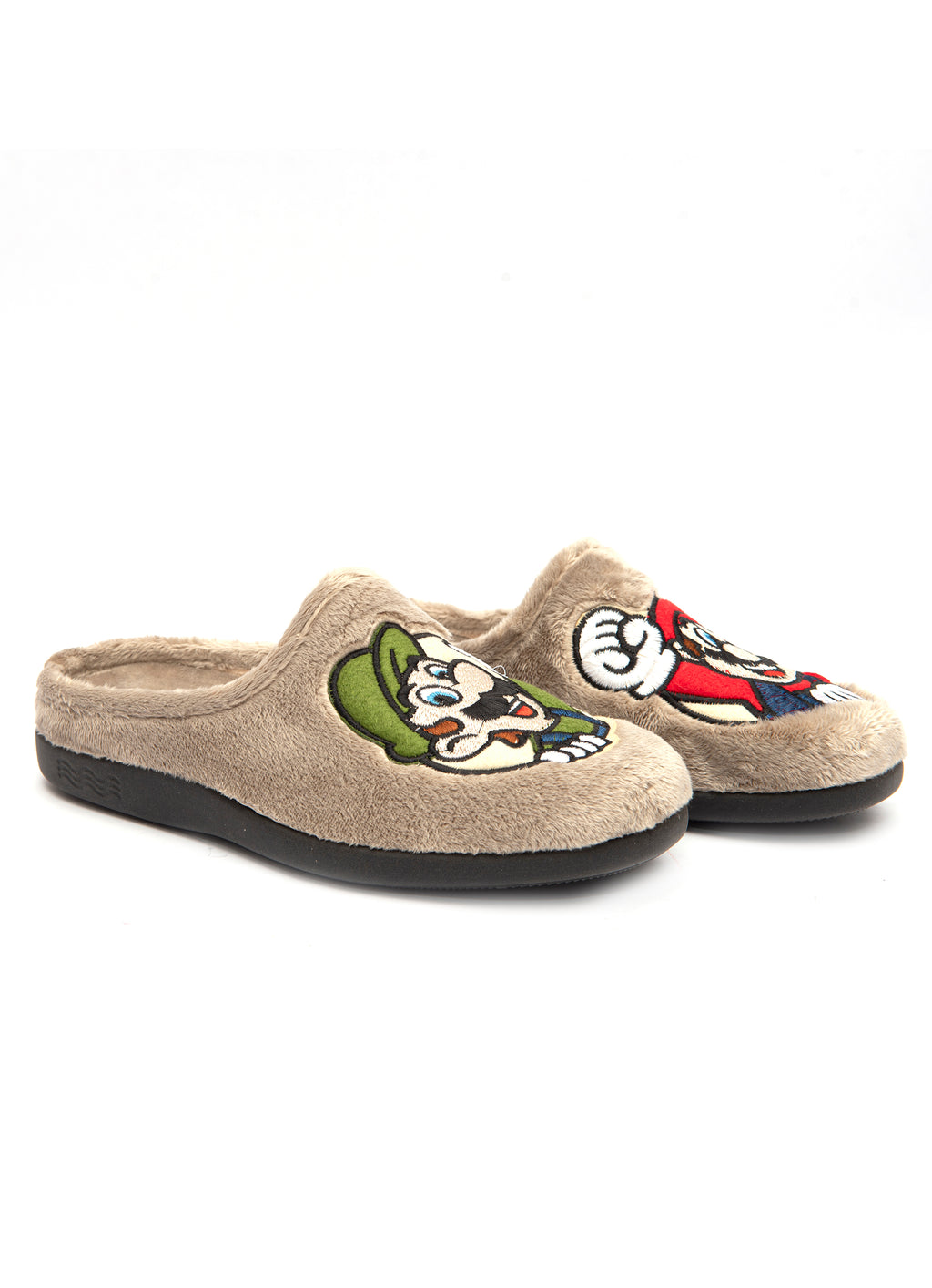 Zapatillas de casa Flossy-Diseño Mario & Luigi